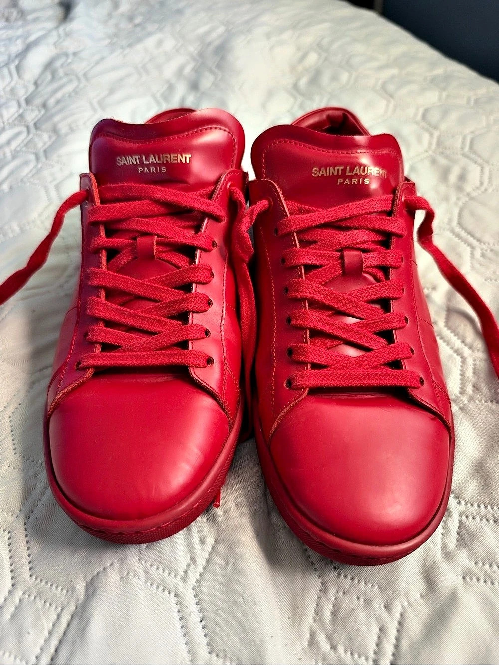 Saint Laurent Court Classic SL/06 Red Sneakers EU 42